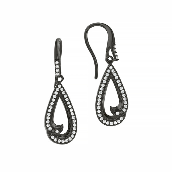 Goccia Earrings — Noir
